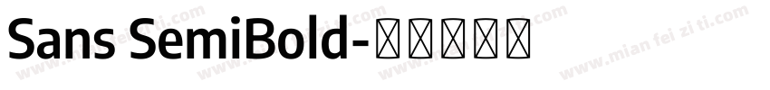 Sans SemiBold字体转换